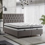 Antistres Set Gold Antrasit Baza Başlık Takımı - Chester Kapitone Başlık & Özel Dokulu Yatak