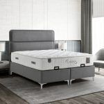 Larissa Set Buklet D. Gri Baza Başlık Takımı - Yatay Bölmeli & Modern Dokulu Tasarım