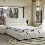 Premium Lüks Baza Başlık Yatak Seti - Puf Kare Dolgulu Başlık & Özel Deri Kulp Detayı